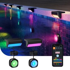 Linkind Smart Solar Pool Lights, RGBW LED, Dual-Zone App Control, IP68 picture
