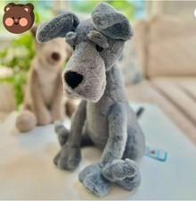 Cute Adorable Jelly Great Dane Dog Plush Stuffed Animal Soft Puppy Toy Gift New picture