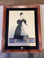 Antique Primitive American Folk Art 1836 Painting Print Mourning Tuttle Davis picture
