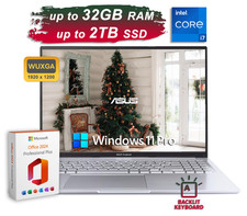 2026 ASUS Laptop Vivobook 16 10-Core Intel i7 Up to 32GB RAM 2TB SSD Office 2024 picture