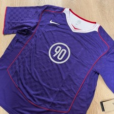 Nike Total 90 T90 Soccer Jersey Mens XXL Purple Dri-FIT Checkerboard IM6299-547 picture