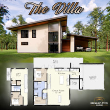 The Villa: Modern Floorplan - 2 Bedrooms / 2.5 Baths 1,955 SF Design Blueprints picture