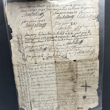 18th Century French Handwritten Document 1740s–1760s Antique Manuscript Ephemera picture