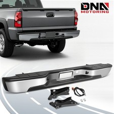 For 1999-2007 Chevy Silverado GMC Sierra 1500 2500 Complete Chrome Rear Bumper picture