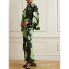 Johanna Ortiz Earthy Elegance Silk Tunic Dress  Jet Beads Size 4 NWT $2750 picture