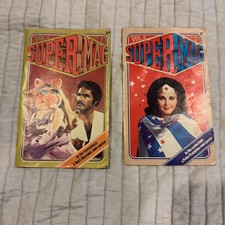 Vintage 1977 Supermag Vol. 4 Burt #1 ,Vol. 2  #5 Lynda Carter Wonder Woman Cover picture