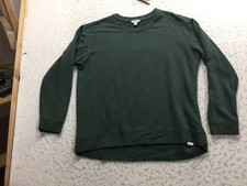 Orvis Sweatshirt Mens L Large Dark Green Crew Neck Long Sleeve Logo picture