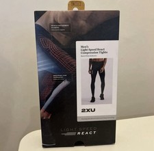 2XU Men’s Light Speed Black Compression tights Size Large NWT Reflective picture