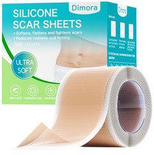 Dimora Medical Grade Silicone Scar Sheets -Ultra Soft Silicone Scar Tape 1.6”x60 picture