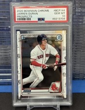 2020 Bowman Chrome Prospects Jarren Duran #BCP144 PSA 10 picture
