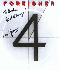Foreigner Lead Singer Lou Gramm Signed Autographed 8x10 Photo To Andrew #1 picture