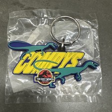 Vintage 1997 Jurassic Park The Lost World Keychain Keyring Velociraptor Chompys picture