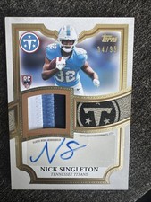 2026 Topps Flagship NICK SINGLETON RPA 34/99 Tennessee Titans Penn State picture
