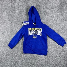 Golden State Warriors Kids S Hoodie Blue NBA Basketball Pullover NWT picture