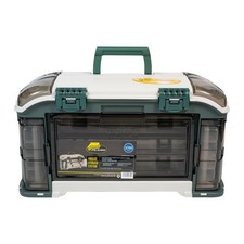 Plano 3700 Angled Fishing Tackle Box Storage System Green Tan Outdoor Sports picture