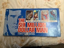 Vintage 1975 The Six Million Dollar Man Board Game by Parker Brothers Complete picture