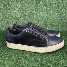 Lanvin DBB1 Leather And Suede Sneakers ‘Navy’ - US Size 10 - MSRP $590 picture