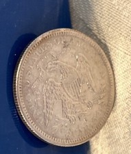 Stunner 1876s GEM Uncirculated Quarter/Esoteric Heirloom super details- Bid Now picture