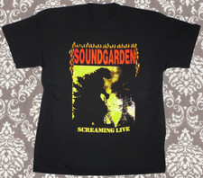 1989-90 Soundgarden  Screaming Live Black All Size Unisex Shirt AC1168 picture