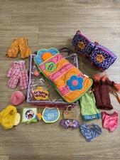 Vintage Manhattan Groovy Girls Doll Clothes & Accessories Lot Sleeping Bag Case picture