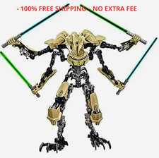 32cm Star General Grievous Action Figure with Lightsaber Building Blocks Toy picture