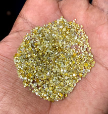 1+carat Scoop 1.5mm yellow shade color round brilliant cut natural diamond lot picture