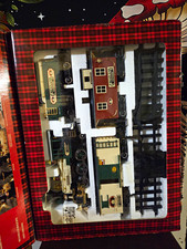 Vintage 1990s Greatland Express Train Set Target Holiday Christmas Tree Boxed picture