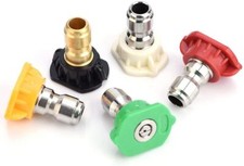 5Pcs Pressure Washer Spray Tips Nozzles High Power Kit Quick Connect 1/4