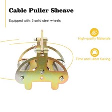 Heavy Duty Cable Puller Sheave, Cable Feeding Sheave Industrial Cable Pulley New picture