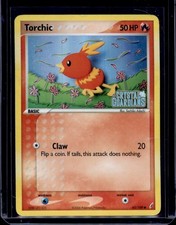 Torchic 65/100 Common Crystal Guardians Pokemon Reverse Holo Damaged picture