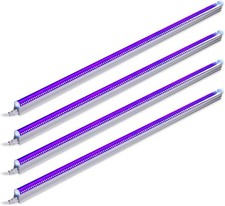 Barrina T5 LED Blacklight 22W 4FT Black Light Bar UV Light Strip Fixture 4 Packs picture
