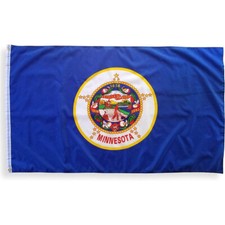 3x5 State of Minnesota  Flag 3'x5' House Banner Super Polyester Grommets picture