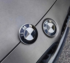 2Set Front Hood+Rear Trunk (82mm+74mm) For BMW Badge Emblem 51148132375 NEW⚡ picture