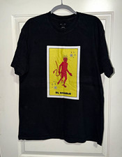 Ugly Primo Men’s XL Black Graphic Print Crew Neck Short Sleeve T-Shirt El Diablo picture