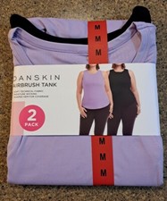 NEW Danskin Women's 2 Pack Moisture Wicking Airbrush Tank Size Medium picture