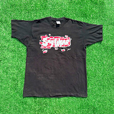 Vintage Black Sag Wear Urban Skate Streetwear Brick Wall Tee Size XL picture