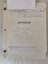 BRAVEHEART RARE EARLY DRAFT SIGNED SCRIPT and Notes picture