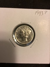 1943 P Mercury Dime EF Silver  picture