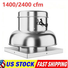 GRAVEE 1400/2400CFM Upblast Roof Exhaust Fan for Restaurant Kitchen Ventilation picture