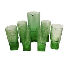 🟠 LAST THULE Tapio Wirkkala for ITTALA Set of 6 glasses + jug 70s picture