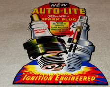 VINTAGE AUTO-LITE SPARK PLUG SERVICE 12