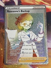 2022 Pokémon Brilliant Stars Roseanne’s Backup 180/172 Rainbow Secret Rare NM picture