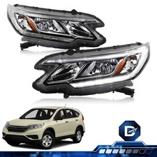  For 2015 2016 Honda CR-V CRV 4Door Halogen w/LED DRL Headlights  Assembly Set picture