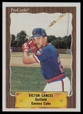 1990 ProCards Victor Cancel Geneva Cubs picture