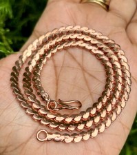 26 inch Pure Copper Serpentine Chain Necklace, Healing Copper Jewelry, Spiritual picture