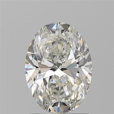 Natural Mined Diamond 1.49 CT Certified AGI Oval Cut Loose H color SI1 clarity picture