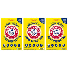 ARM & HAMMER Super Washing Soda Powder 55 oz Laundry Booster 3 Pack picture
