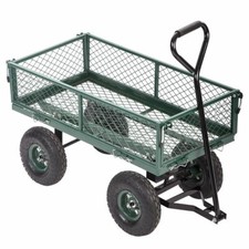 New Garden Carts Wagons Heavy Duty Utility Outdoor Steel Beach Lawn Yard Buggy picture