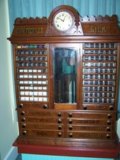 vintage antique spool cabinet picture