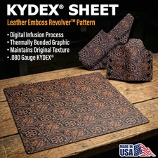 Infused KYDEX® Sheet - Leather Emboss Revolver Camo-(0.080 Gauge)-(12in x 12in) picture